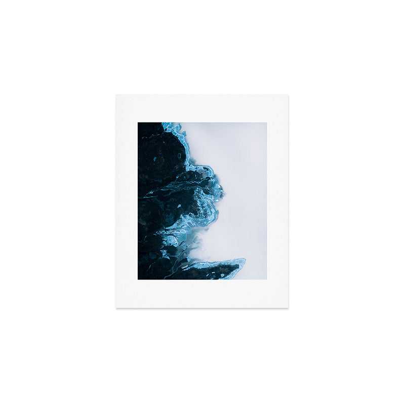 Abstract Lake in Iceland Art Print Gallery Image 1