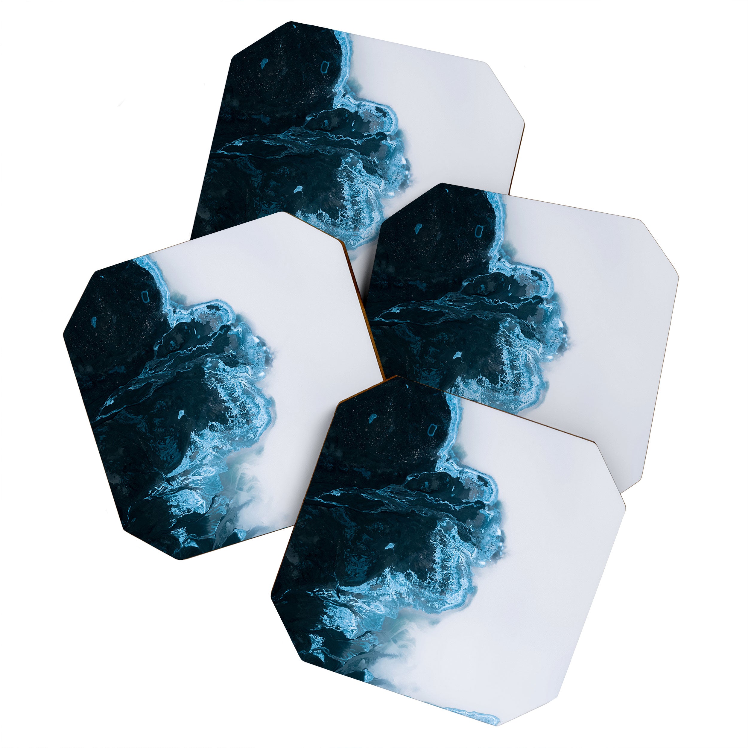 Abstract Lake in Iceland Coaster Gallery Image 1