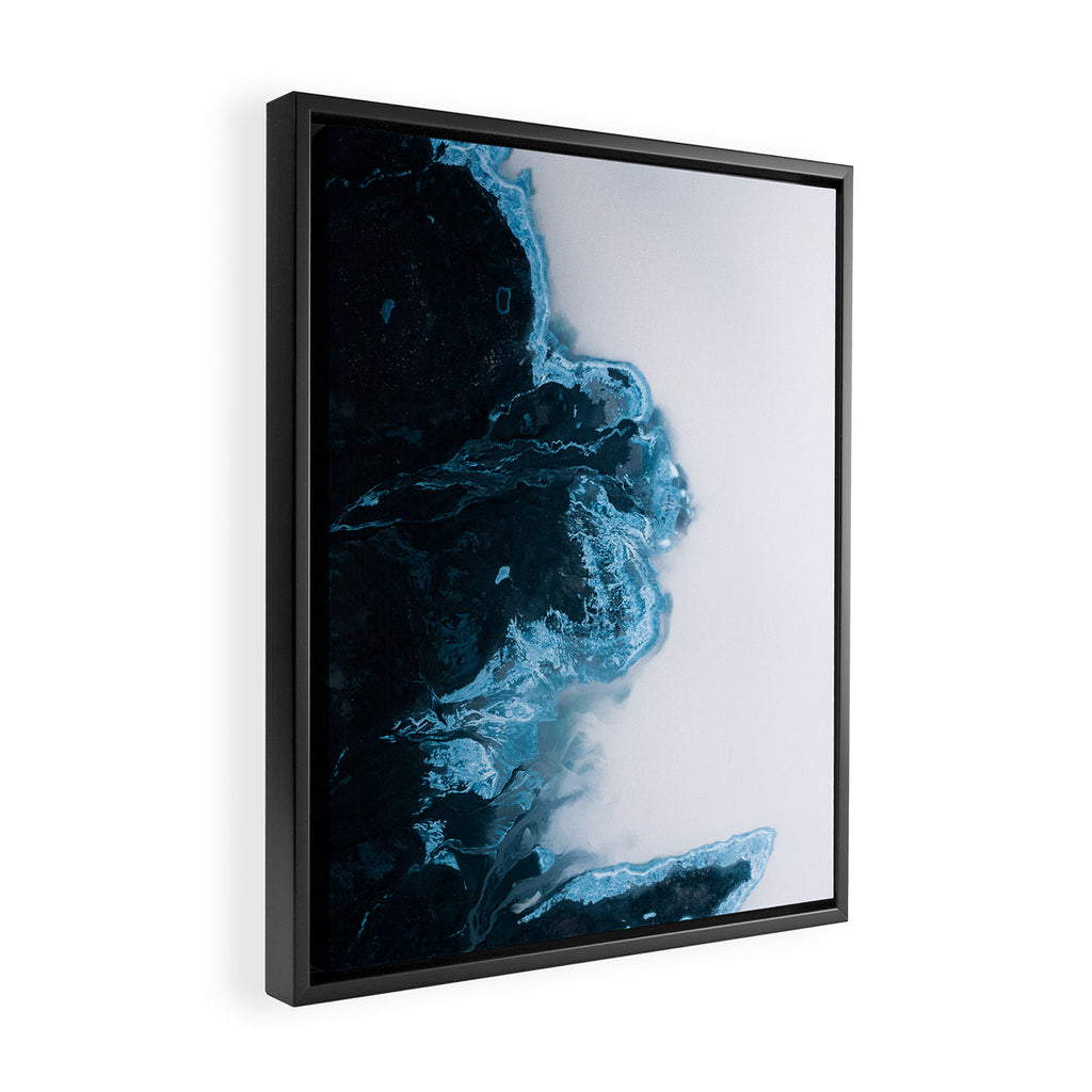 Abstract Lake in Iceland Framed Canvas Print Gallery Image 2