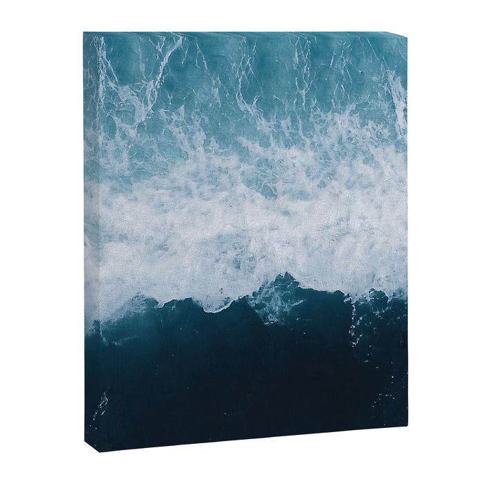 Abstract Wild Waves â Minimalism and Ocean Textures Canvas Print Gallery Image 1