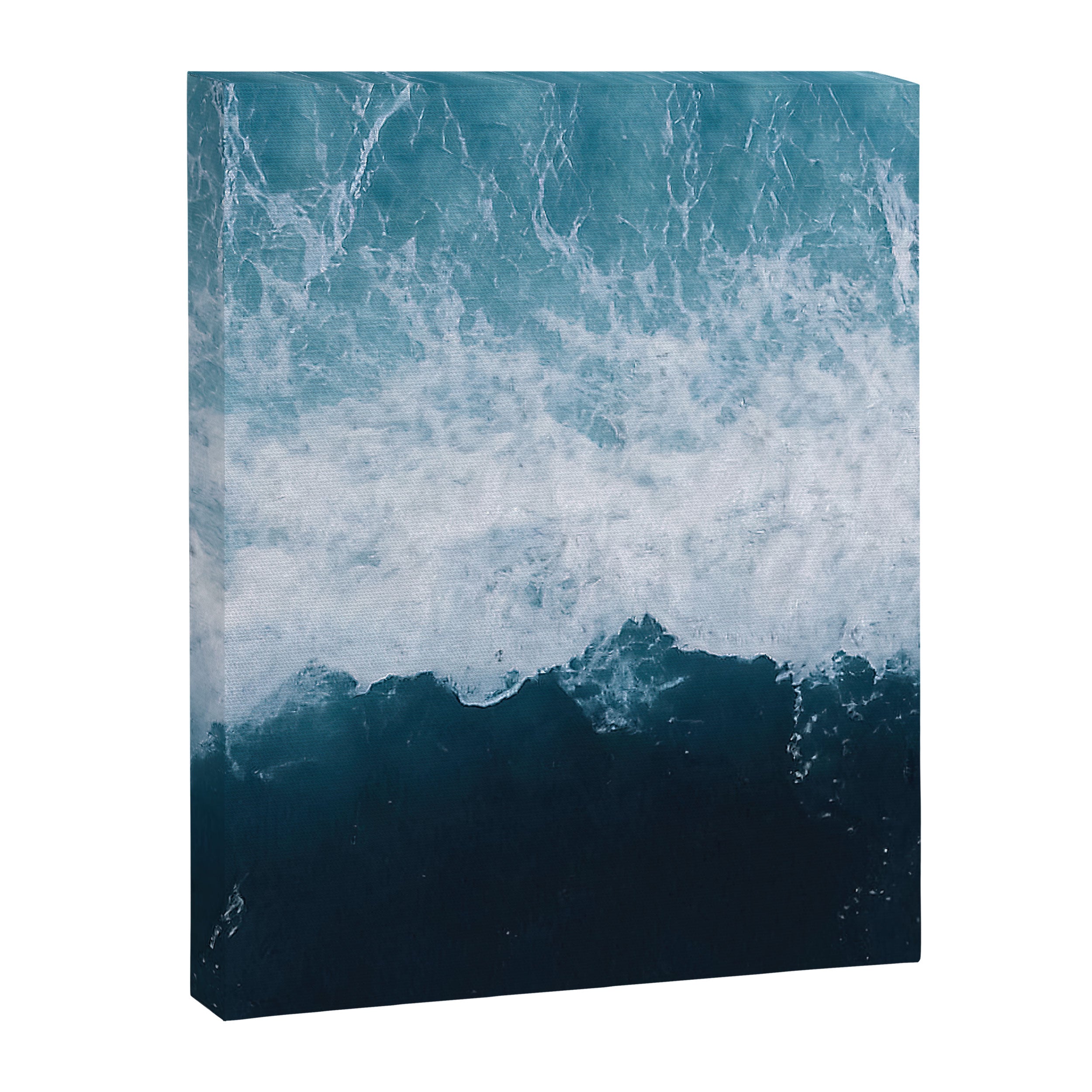 Abstract Wild Waves â Minimalism and Ocean Textures Canvas Print Gallery Image 6