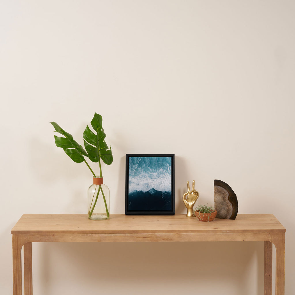 Abstract Wild Waves â Minimalism and Ocean Textures Framed Canvas Print Gallery Image 4