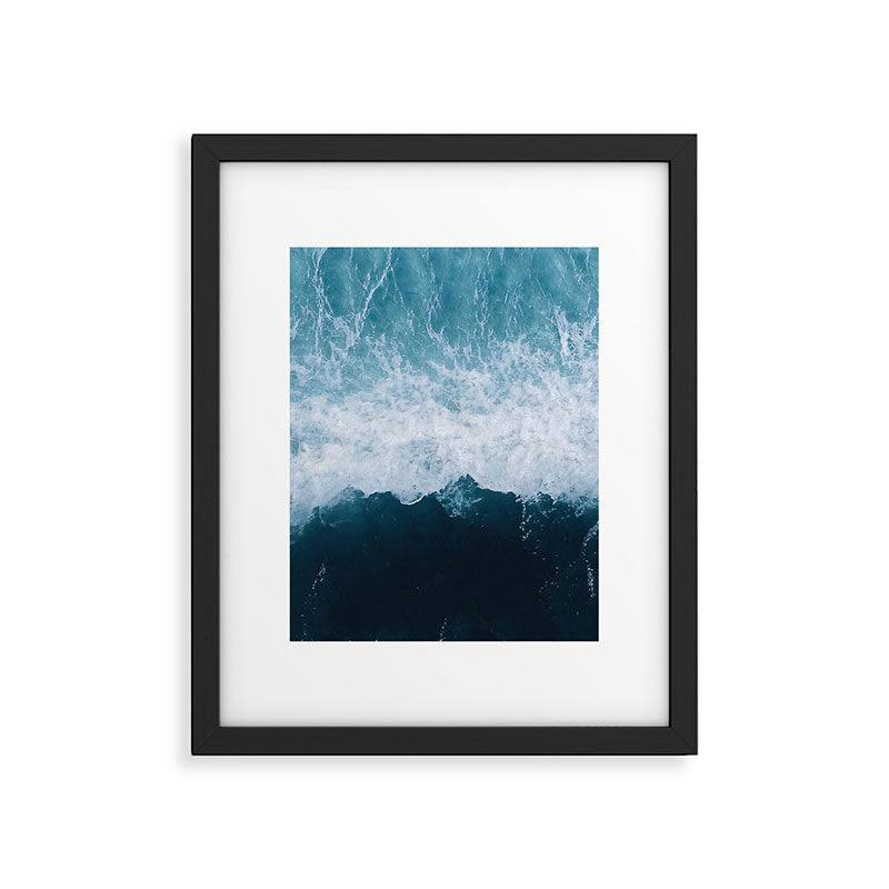 Abstract Wild Waves â Minimalism and Ocean Textures Framed Art Print Gallery Image 5