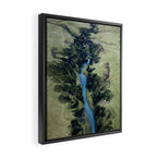 Aerial View of Fjaðrárgljúfur Canyon in Iceland Framed Canvas Print Gallery Image 2