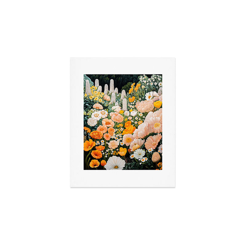 Botanical Art Maximalist Poster Dopamine Decor Japanese Painting Floral Art Flower Print Japandi Art Art Print Gallery Image 1