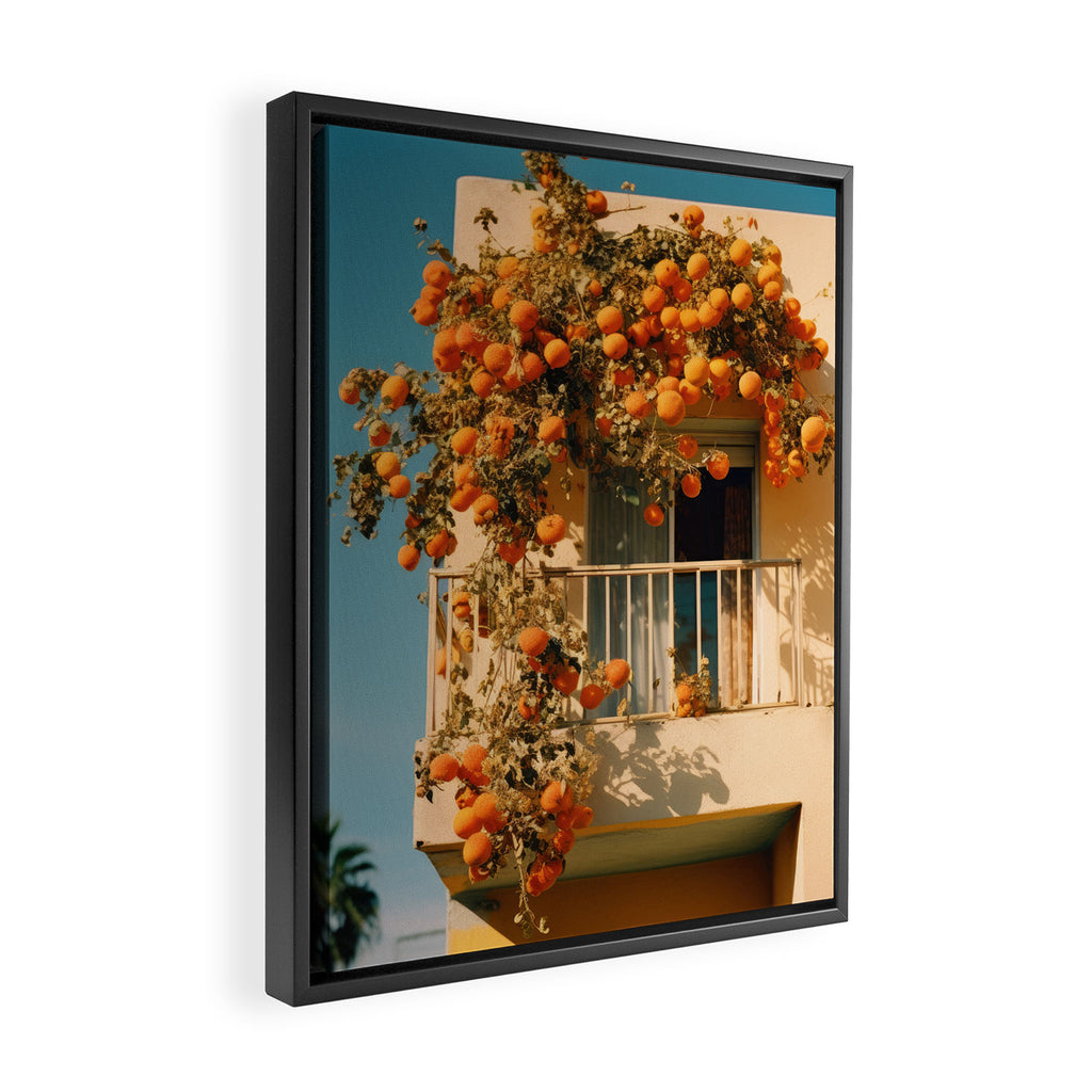 Californian Oranges in Summer Framed Canvas Print Gallery Image 2