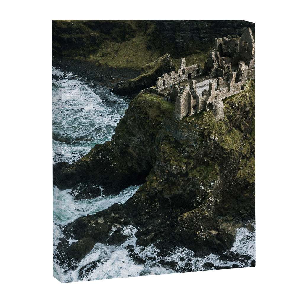 Castle Ruin by the Irish Sea Canvas Print Gallery Image 6
