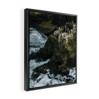 Castle Ruin by the Irish Sea Framed Canvas Print Gallery Image 2