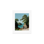 Coastal summer beach Japanese Wall Art Botanical Japandi Wall Art Painting Living Room Decor Art Print Gallery Image 1