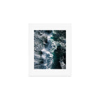Crashing ocean waves - Ireland's seascapes at sunset Art Print Gallery Image 1