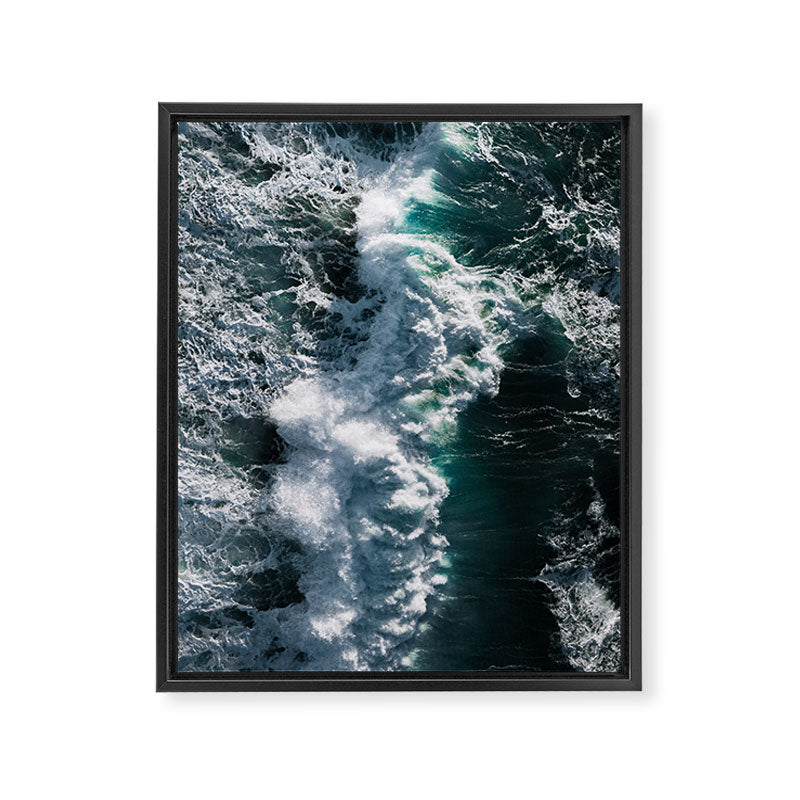 Crashing ocean waves - Ireland's seascapes at sunset Framed Canvas Print Gallery Image 6