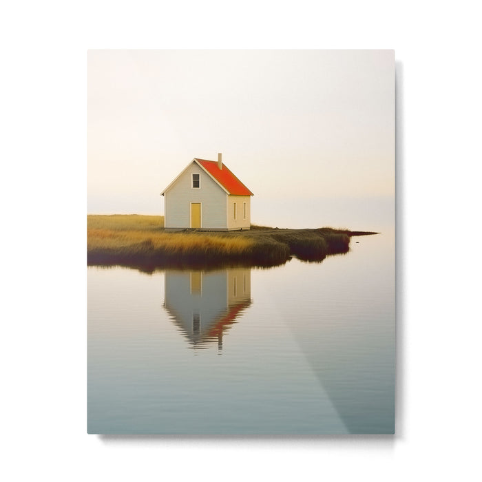 Cute Little Cabin In Iceland Metal Print Gallery Image 1