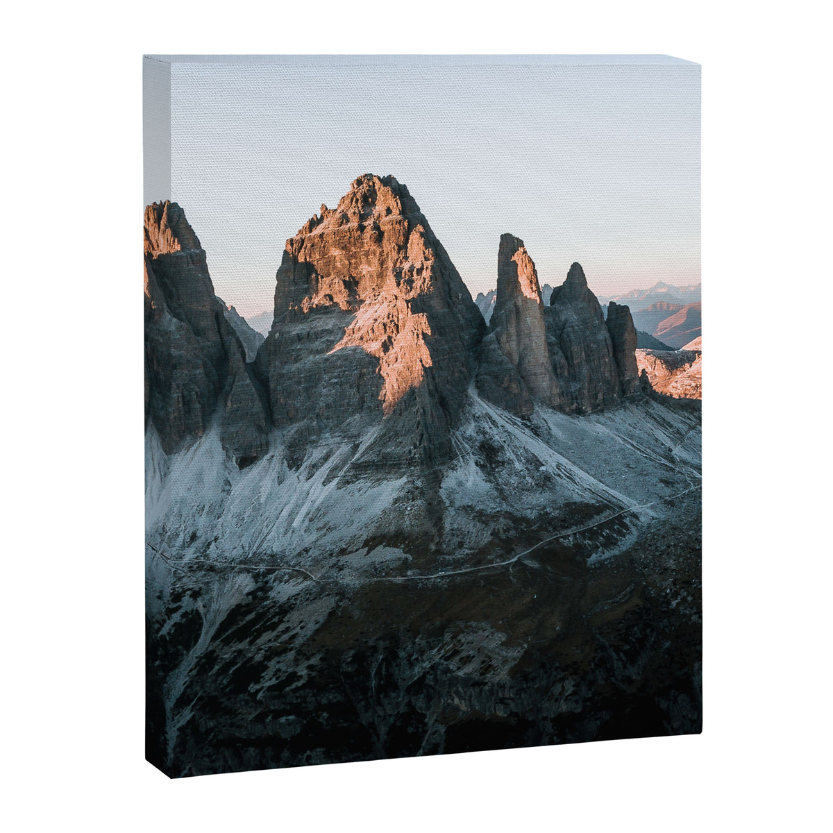 Dolomites sunset panorama - Landscape Photography Canvas Print Gallery Image 6