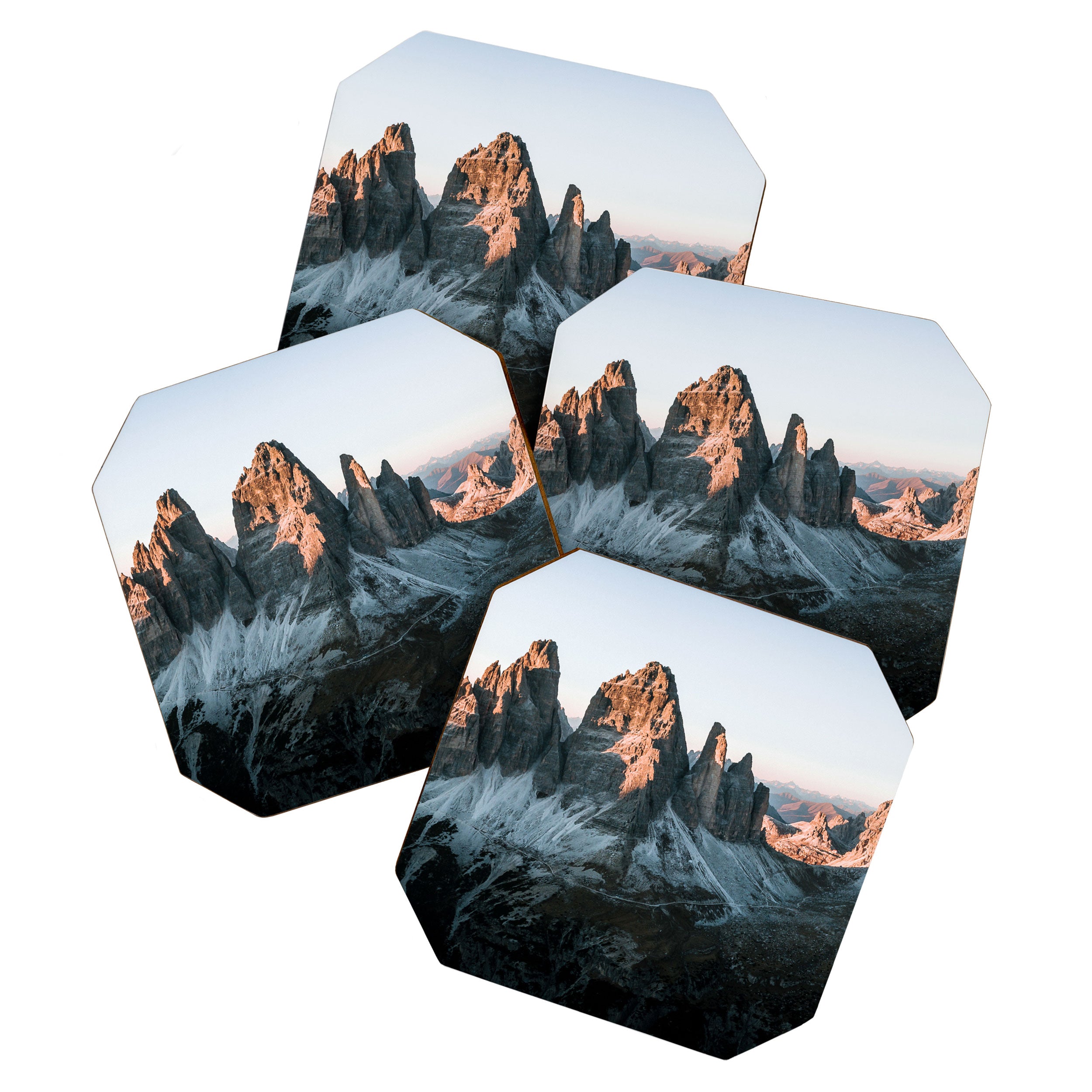 Dolomites sunset panorama - Landscape Photography Coaster Gallery Image 1