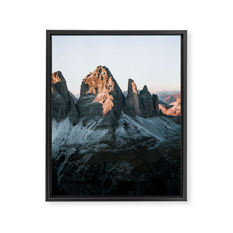 Dolomites sunset panorama - Landscape Photography Framed Canvas Print Gallery Image 6