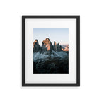 Dolomites sunset panorama - Landscape Photography Framed Art Print Gallery Image 5