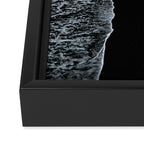 Endless Black Sand Beach Landscape In Iceland Framed Canvas Print Gallery Image 3