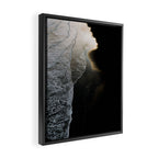 Endless Black Sand Beach Landscape In Iceland Framed Canvas Print Gallery Image 2