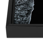 Endless Black Sand Beach Landscape In Iceland Framed Canvas Print Gallery Image 3