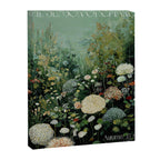 Floral Painting Fall Decor Japanese Wall Art Autumn Botanical Japandi Poster sage green Wall Art Canvas Print Gallery Image 6