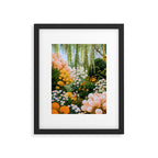 Floral Painting Maximalist Dopamine Decor Flower Print Polkadot Art Japanese Wall Art Sage Green Art Framed Art Print Gallery Image 5
