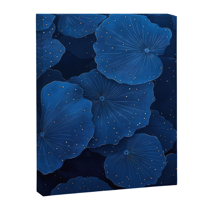 Floral Poster Flower Print Botanical Japanese Art Blue Wall Art dopamine decor Maximalist Wall Art Canvas Print Gallery Image 1