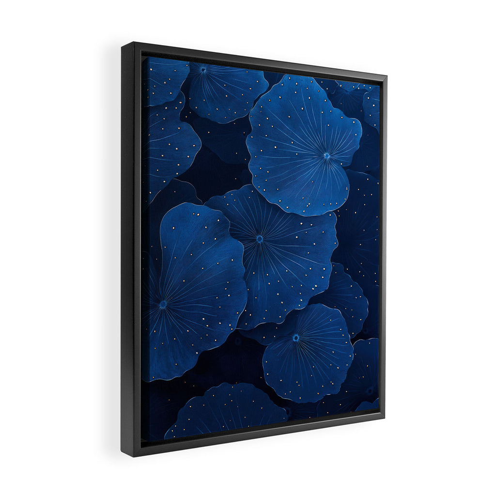 Floral Poster Flower Print Botanical Japanese Art Blue Wall Art dopamine decor Maximalist Wall Art Framed Canvas Print Gallery Image 2