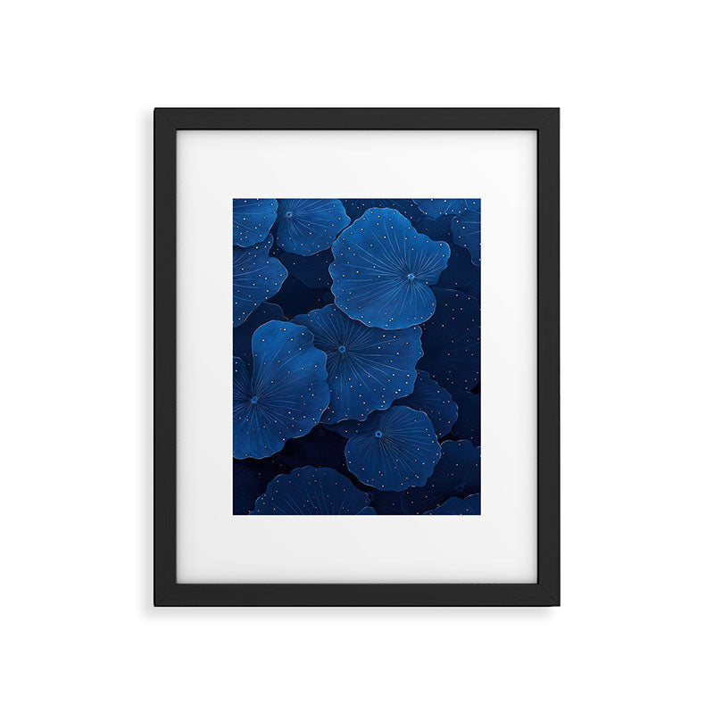 Floral Poster Flower Print Botanical Japanese Art Blue Wall Art dopamine decor Maximalist Wall Art Framed Art Print Gallery Image 5
