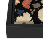 Floral Symphony of Elegance Stitch Pattern Framed Canvas Print Gallery Image 3