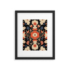 Floral Symphony of Elegance Stitch Pattern Framed Art Print Gallery Image 5