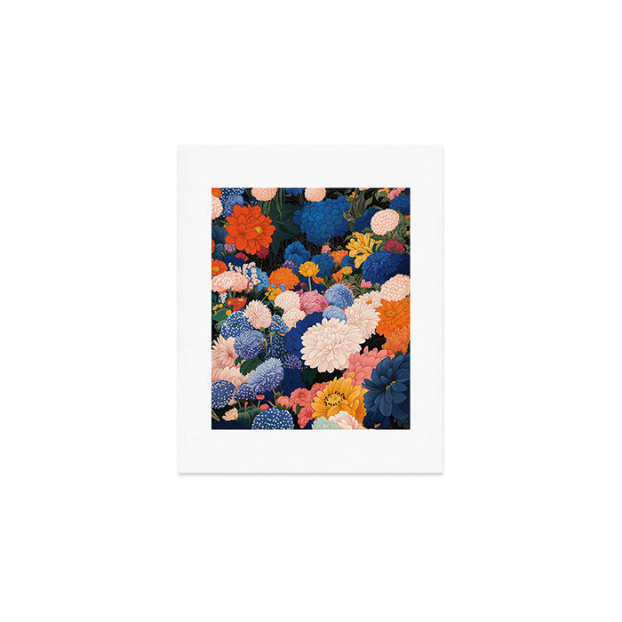 Floral Wall Art Botanical Poster Japanese Painting Maximalist Dopamine Decor Flower Print Art Print Gallery Image 1
