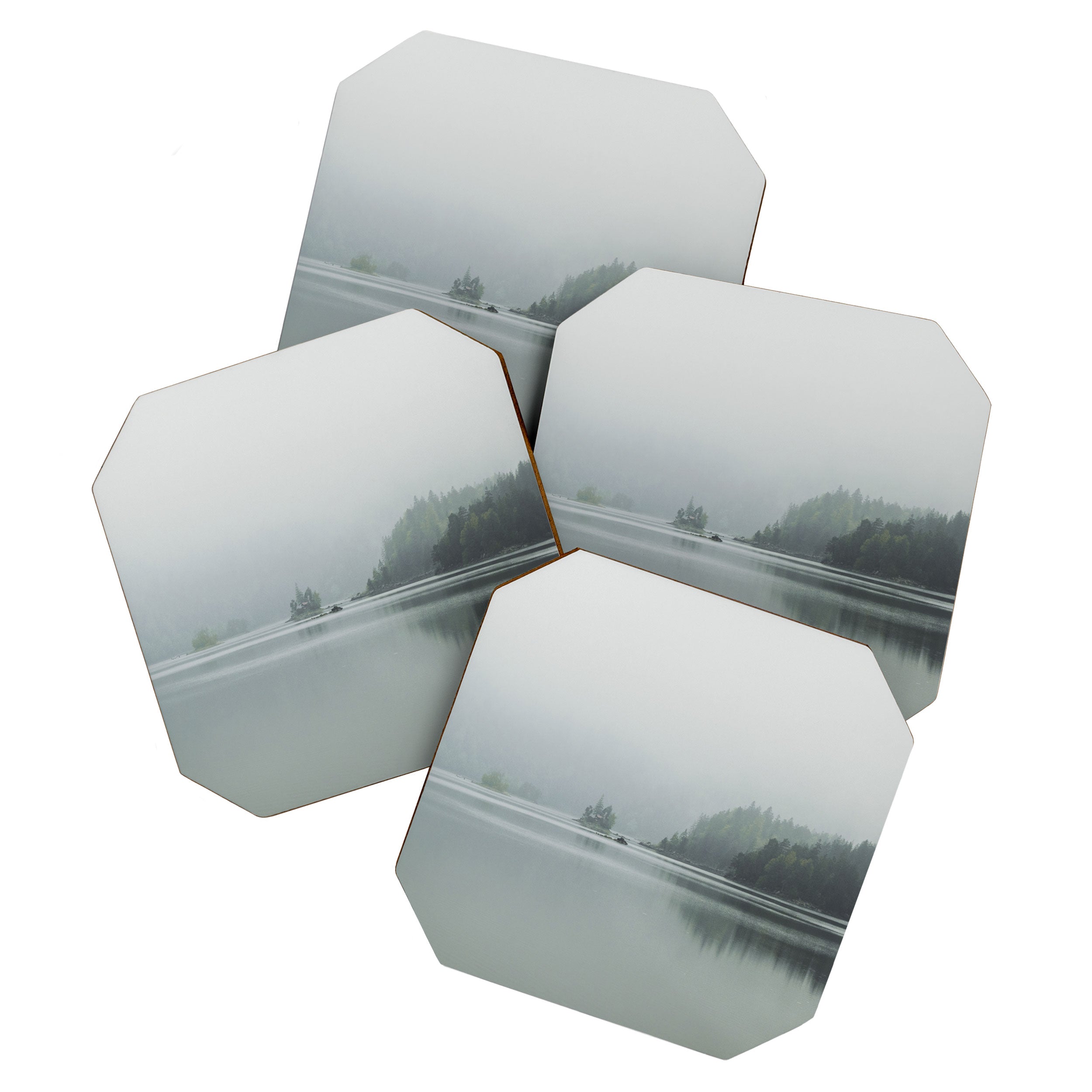 Fog over the Lake - Landscape Photography Coaster Gallery Image 1