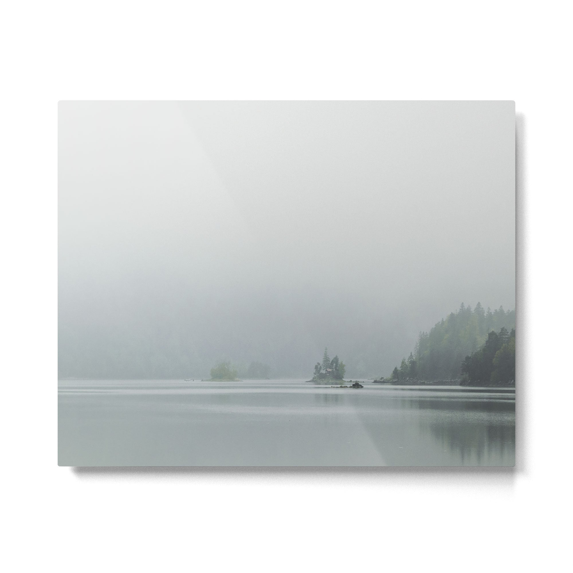 Fog over the Lake - Landscape Photography Metal Print Gallery Image 4