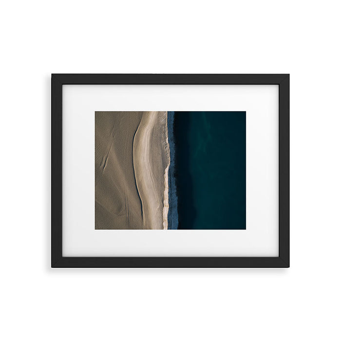 Footsteps On The Beach Framed Art Print Gallery Image 1