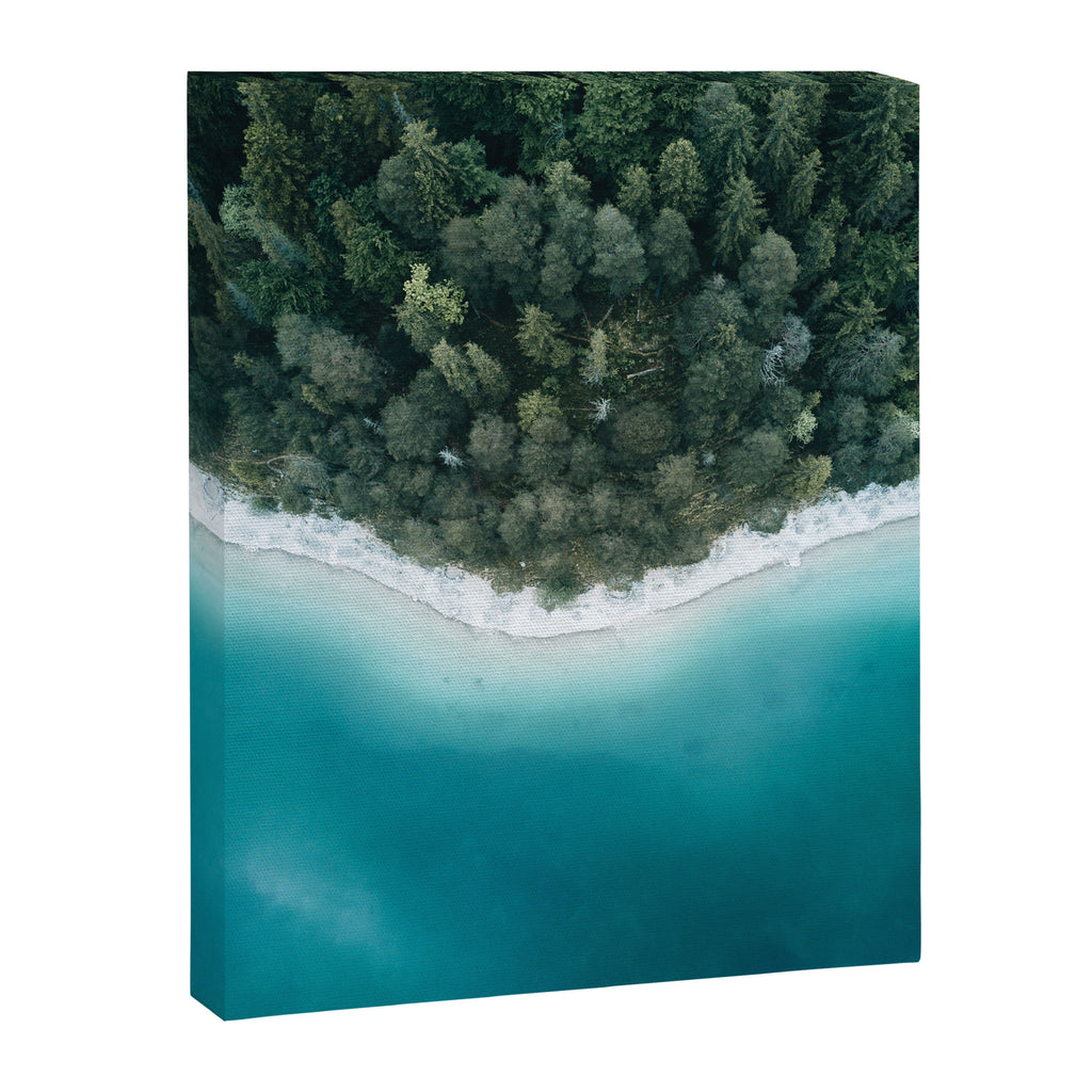Green and Blue Symmetry - Landscape Photography Canvas Print Gallery Image 6
