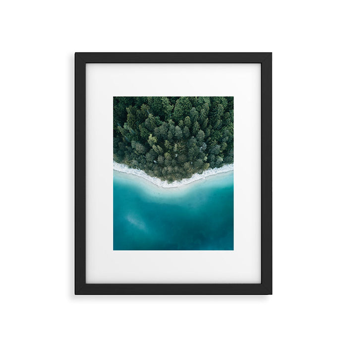 Green and Blue Symmetry - Landscape Photography Framed Art Print Gallery Image 1