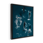 Humpback Whales In The Arctic Framed Canvas Print Gallery Image 2
