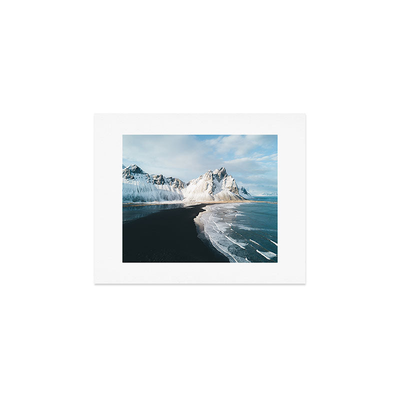 Iceland Mountain Beach - Landscape Photography Art Print Gallery Image 1