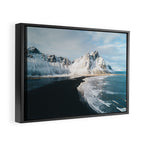 Iceland Mountain Beach - Landscape Photography Framed Canvas Print Gallery Image 2