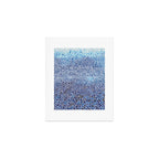 Japanese Art Navy Blue Wall Art Polkadot Abstract Print maximalist Wall Art Wabi Sabi Poster Art Print Gallery Image 1