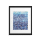 Japanese Art Navy Blue Wall Art Polkadot Abstract Print maximalist Wall Art Wabi Sabi Poster Framed Art Print Gallery Image 5