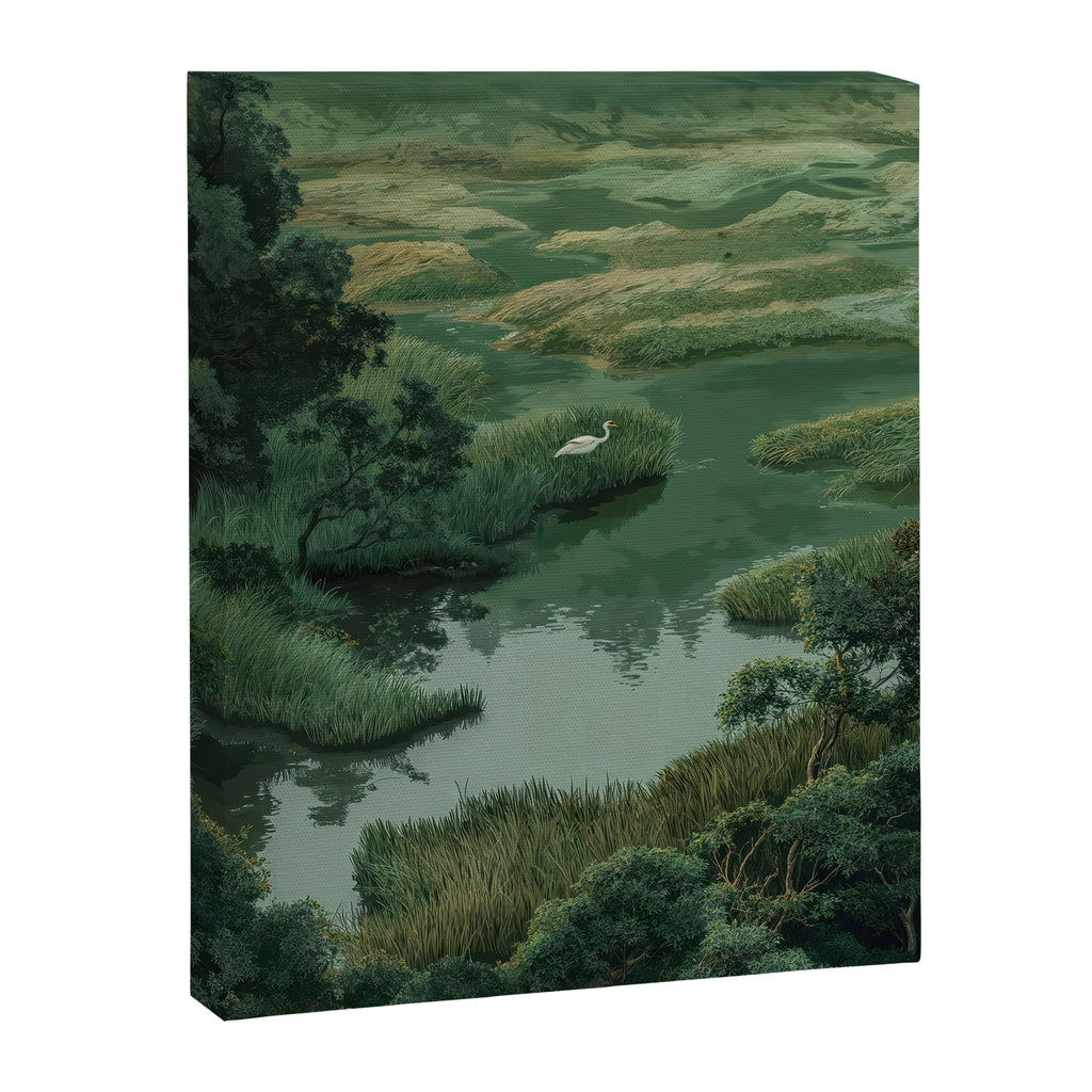 Japanese Forest Painting Sage Green Wall Art Wabi Sabi Wall Art Minimalist Japanese Poster Canvas Print Gallery Image 6