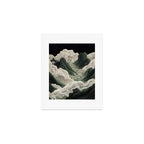 Japanese Wall Art Anime Poster Sage Green Wabi Sabi Painting Mountain Wall Art Art Print Gallery Image 1