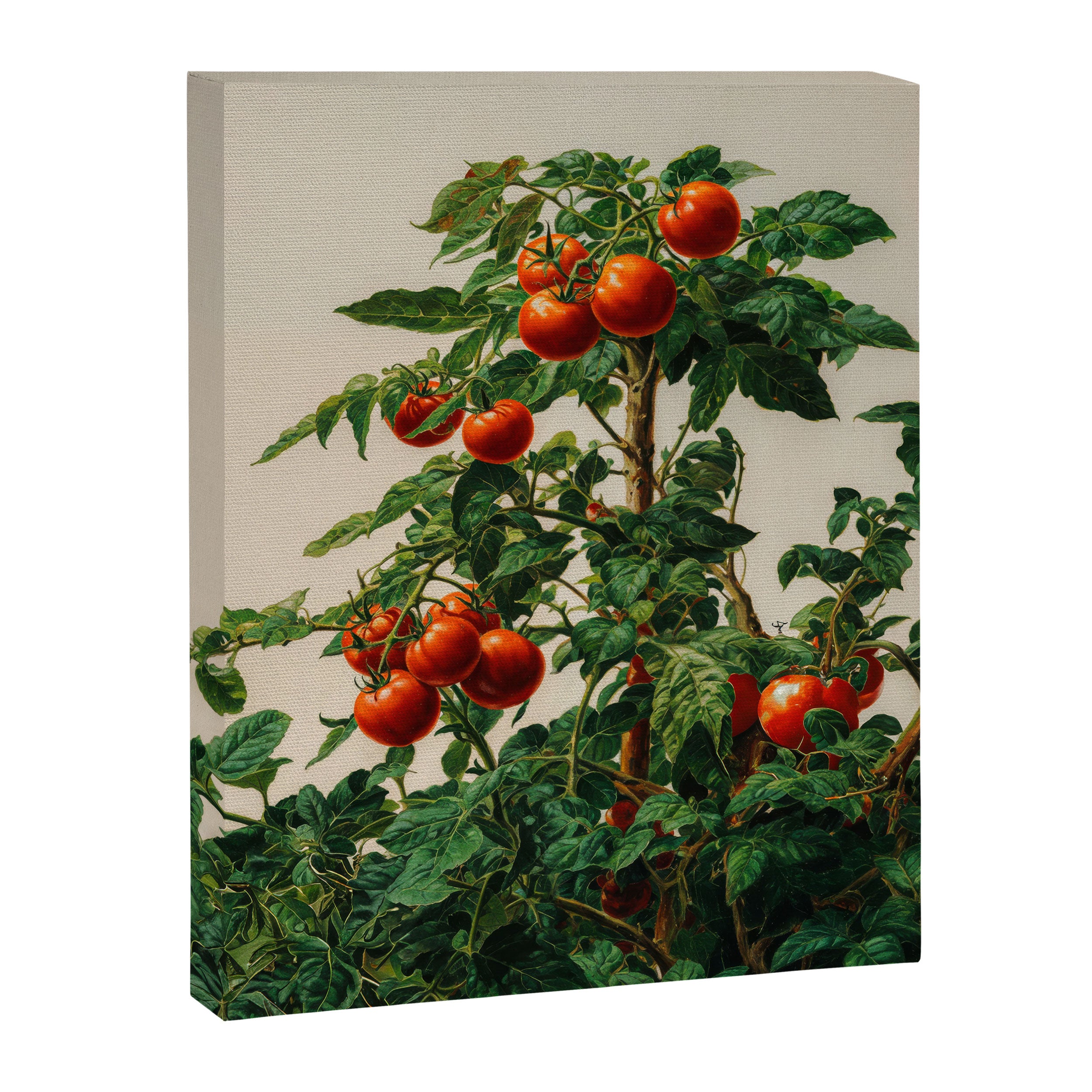 Japanese Wall Art Botanical Art Tomato Girl Summer Sage Green Painting Japandi Poster Kitchen Art Canvas Print Gallery Image 6