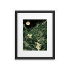 Japanese Wall Art Maximalist Moon Print japandi Art Wabi Sabi Painting Sage Green dopamine decor Framed Art Print Gallery Image 5