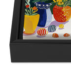 Matisse Painting Mediterranean House with Vibrant Colors and Serene Landscape Framed Canvas Print Gallery Image 3