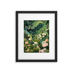 Maximalist Art Botanical Poster Flower Print Polkadot Pattern Floral Art Forest Wall Art Pastel Art Framed Art Print Gallery Image 5