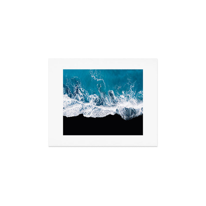 Minimalism Is Waves In Iceland  - Landscape Photography Art Print Gallery Image 1