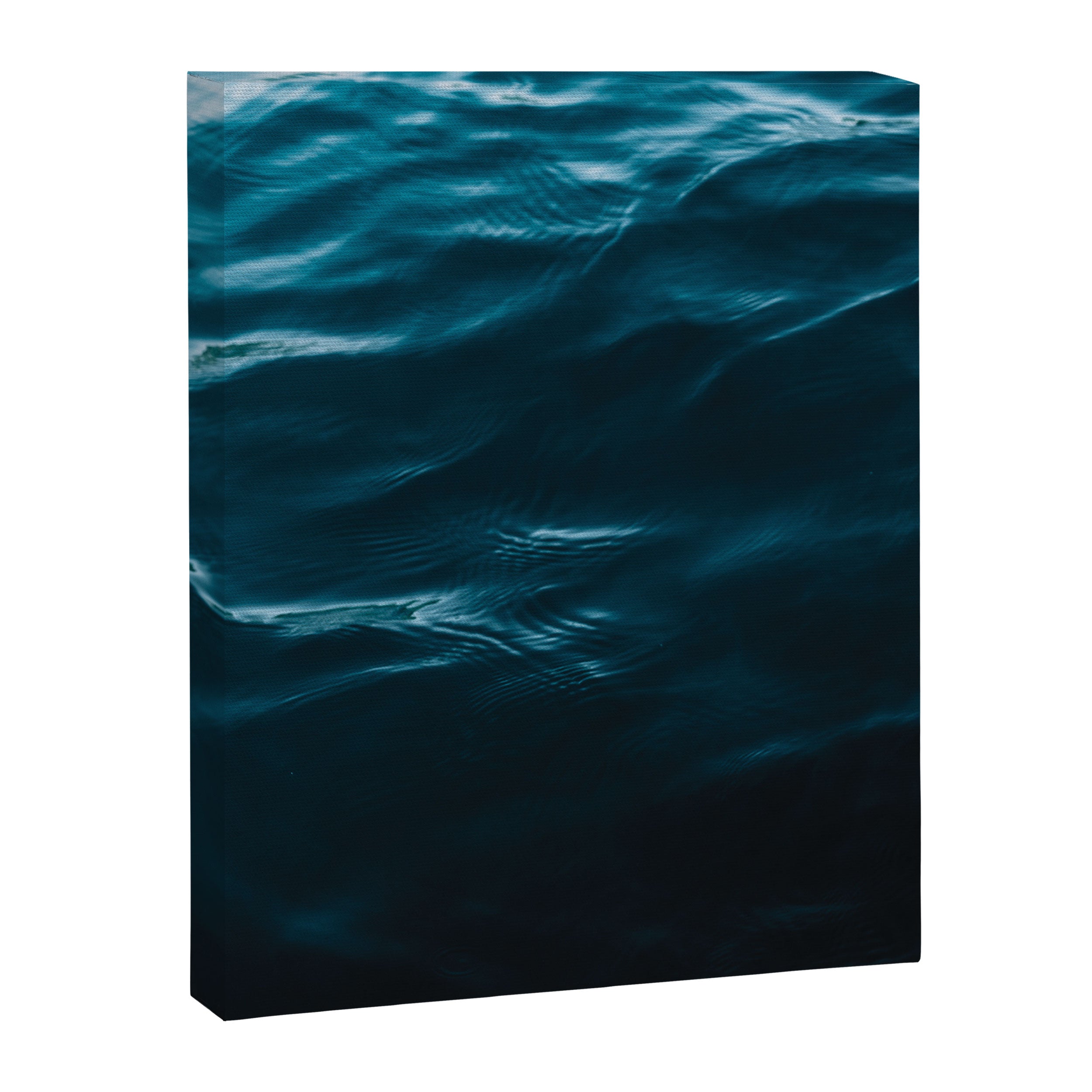 Minimalist blue water surface texture - oceanscape Canvas Print Gallery Image 6