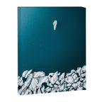Minimalist Ice Bergs in the blue Ocean Canvas Print Gallery Image 3